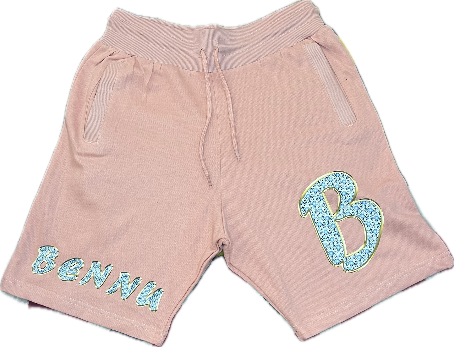 Pink & Blue Diamond Sweatshorts