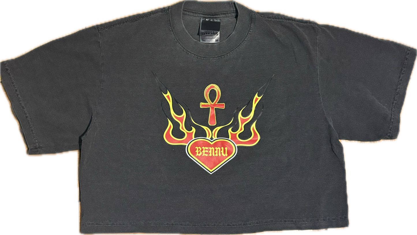 Flame Heart Crop Top