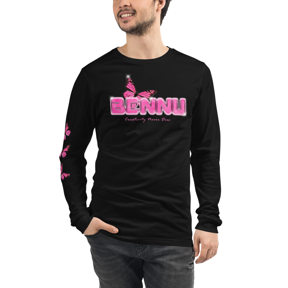 Pink Butterfly Long Sleeve