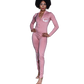 Pink “Rose From Concrete” Jumpsuit