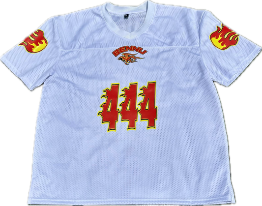 White Born From Fire Football Jersey